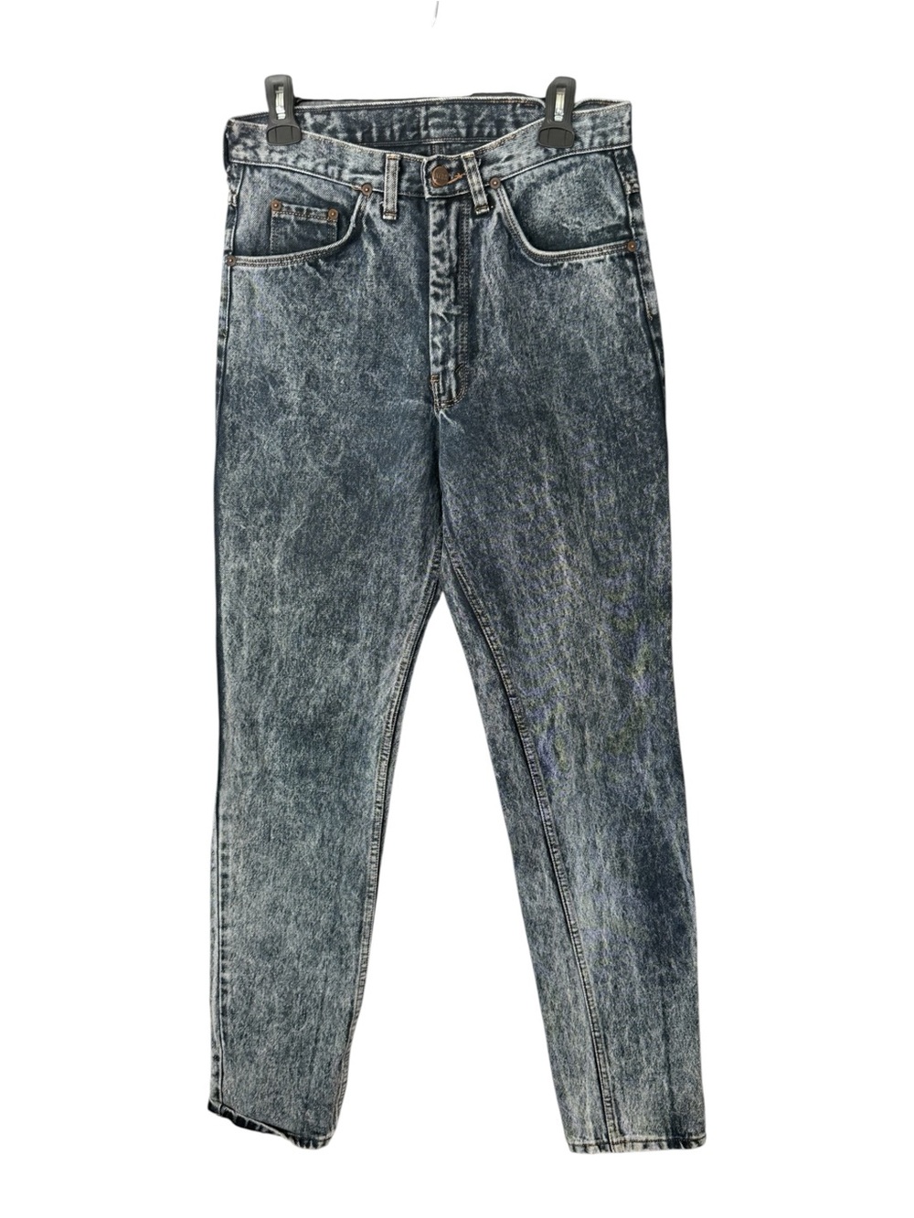 Vintage Ikeda Cotton Jeans Straight Leg Acid Wash 8ish?